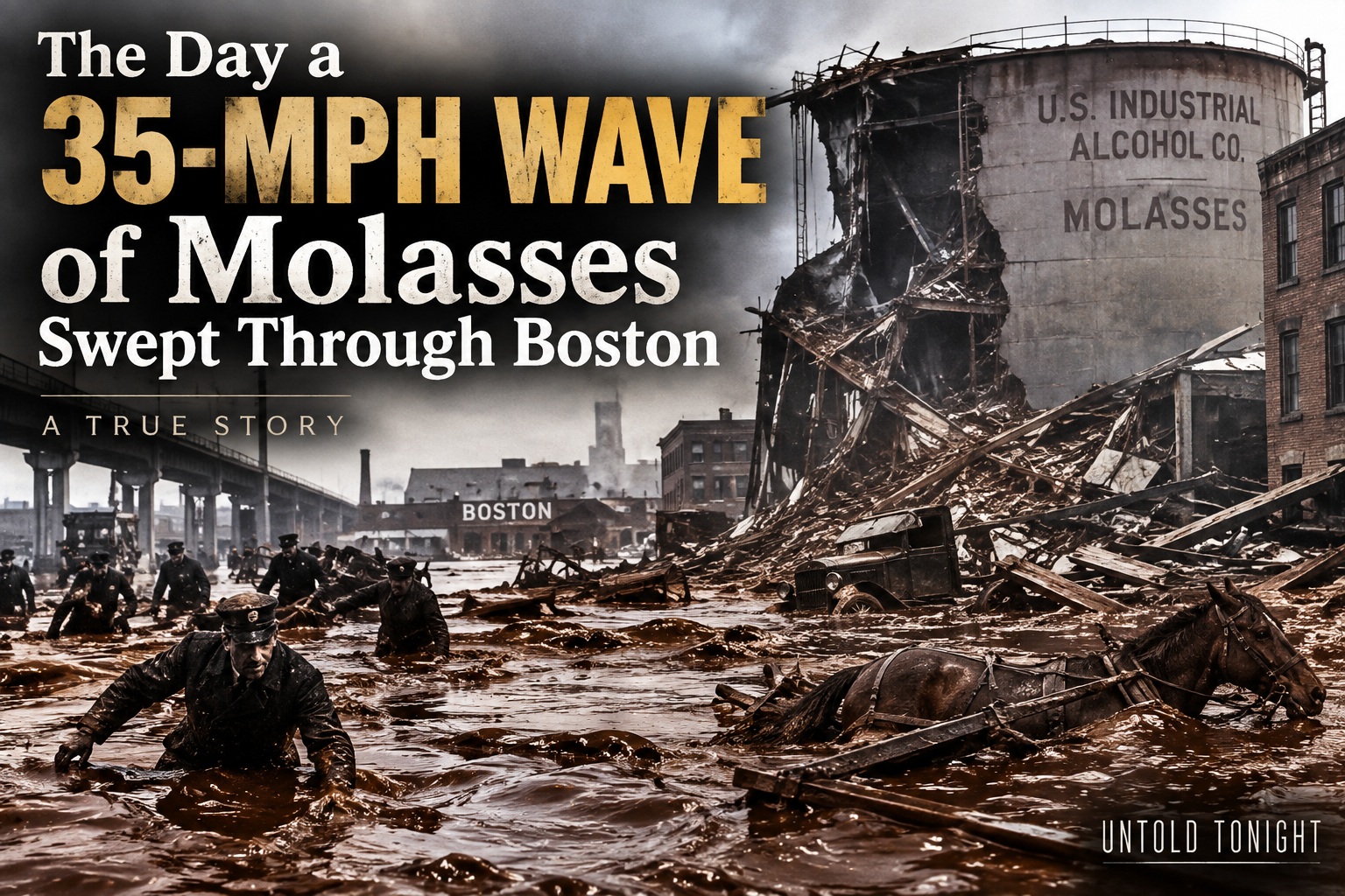 The Day a 35-MPH Wave of Molasses Swept Through Boston